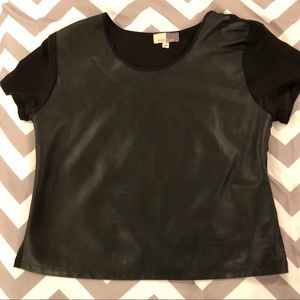 Piper Gore leather top
